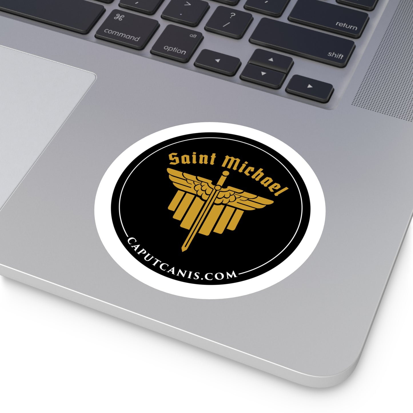 Round Saint Michael Seal Stickers, Indoor\Outdoor
