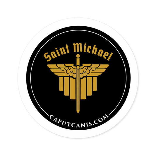 Round Saint Michael Seal Stickers, Indoor\Outdoor