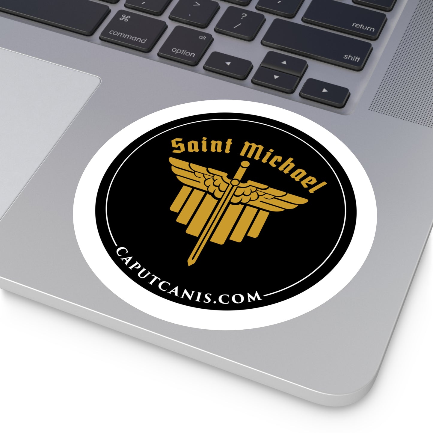 Round Saint Michael Seal Stickers, Indoor\Outdoor
