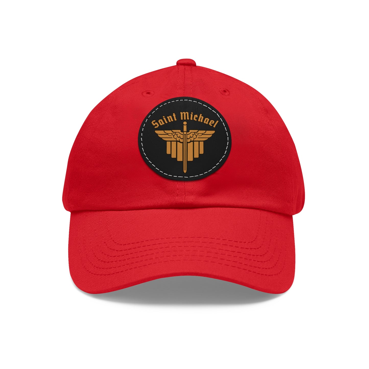 St. Michael Ball cap with Leather Patch (Round)