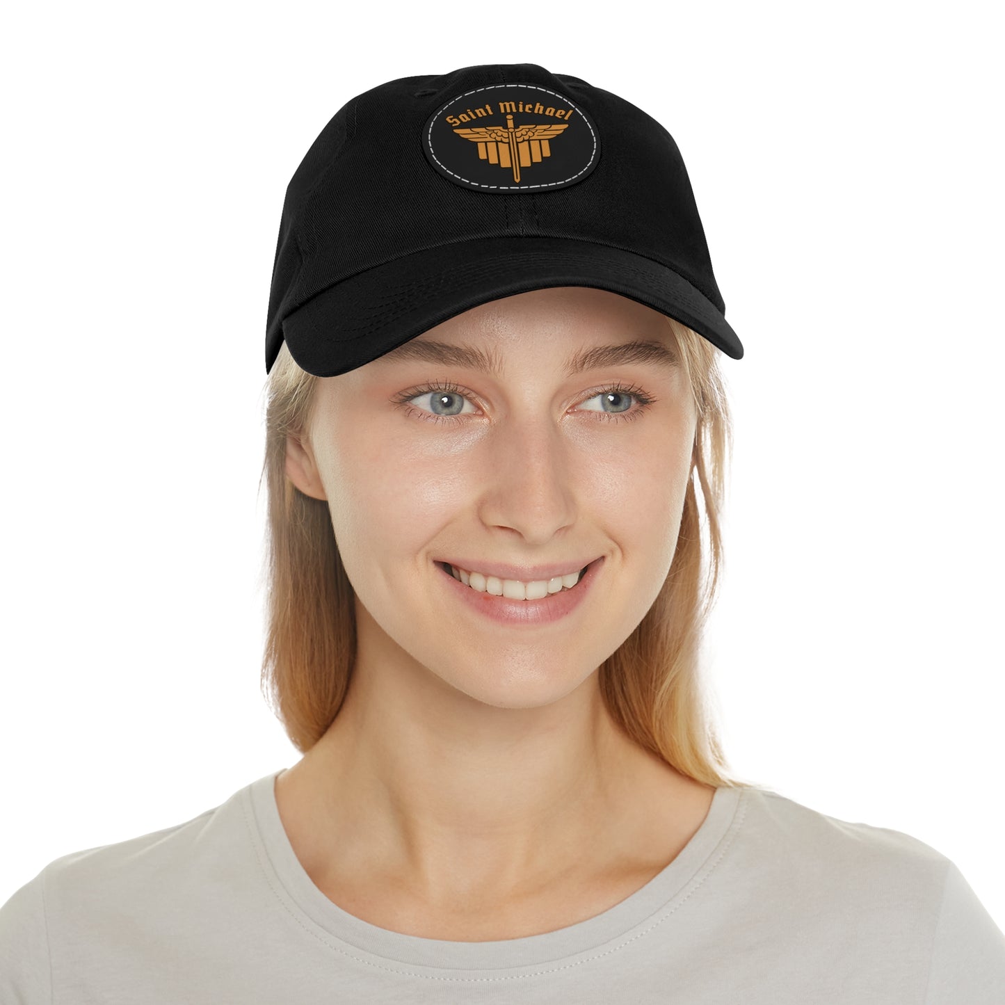 St. Michael Ball cap with Leather Patch (Round)