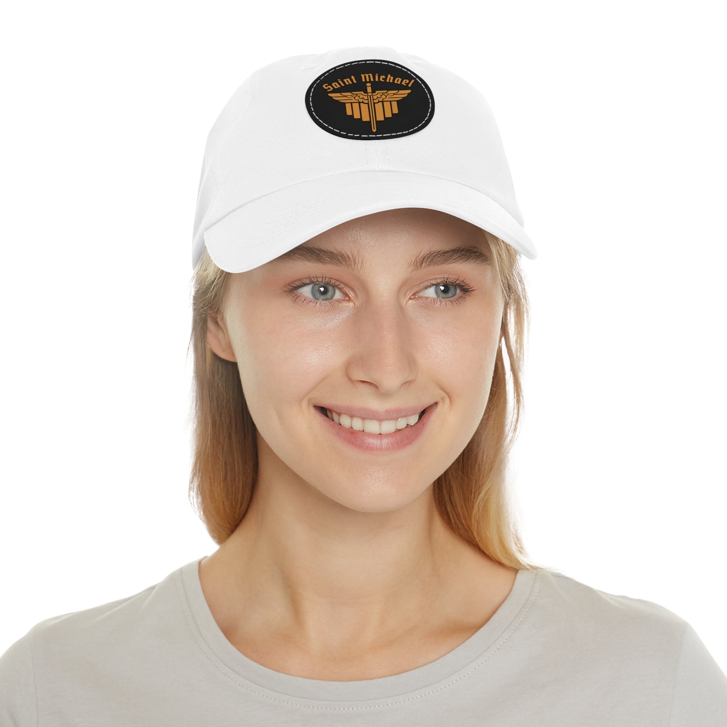 St. Michael Ball cap with Leather Patch (Round)