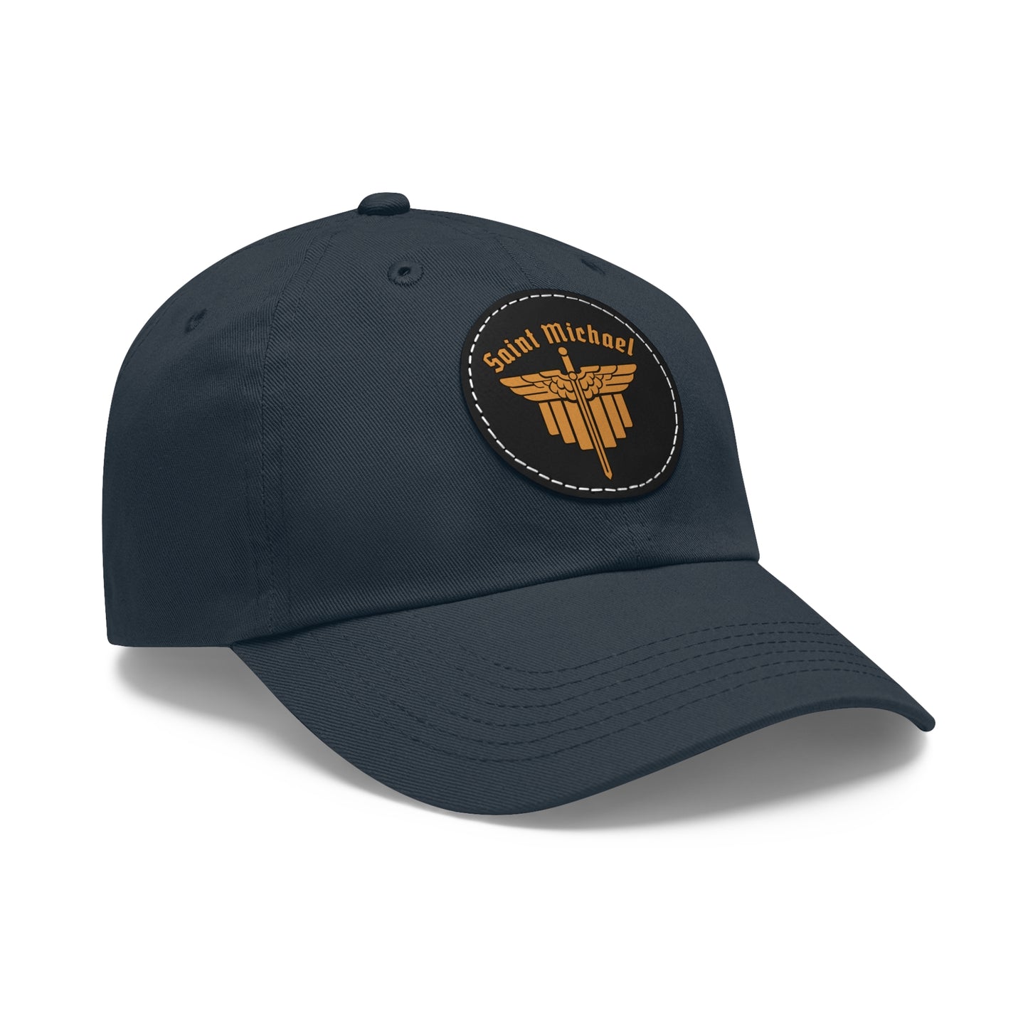 St. Michael Ball cap with Leather Patch (Round)