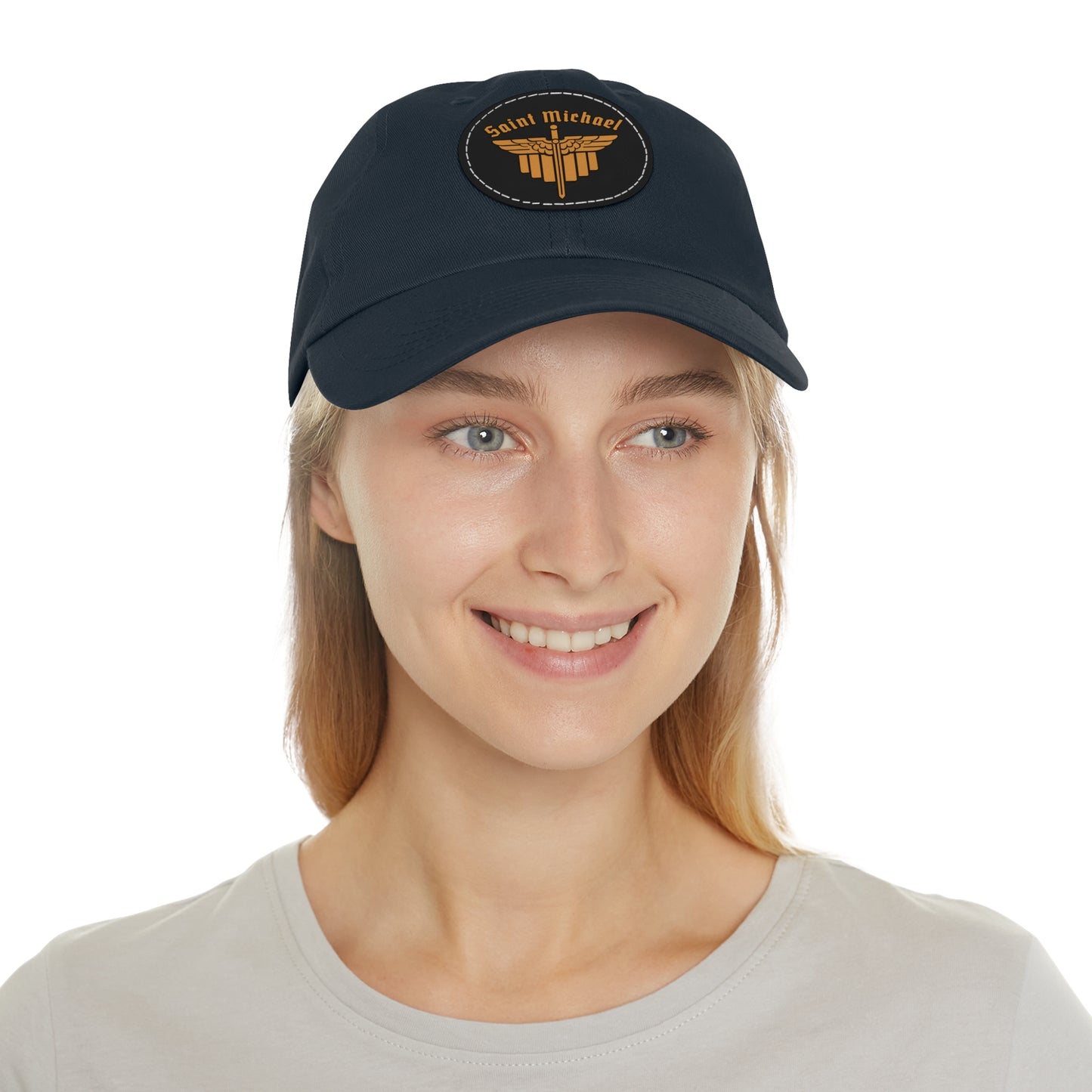 St. Michael Ball cap with Leather Patch (Round)