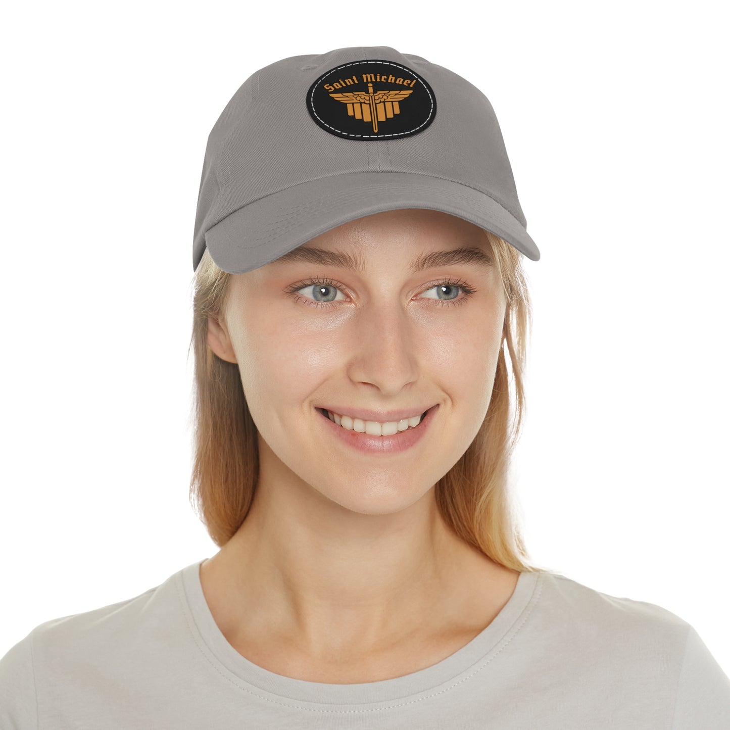 St. Michael Ball cap with Leather Patch (Round)