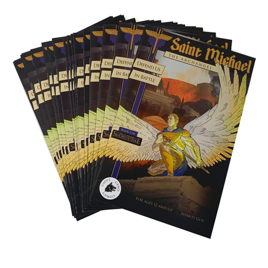 20 Pack of Saint Michael Defend Us In Battle Comic Book
