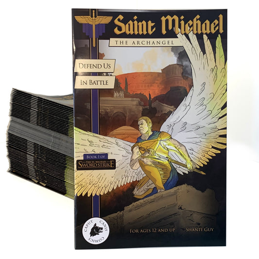 70 Pack of Saint Michael Defend Us In Battle Comic Book